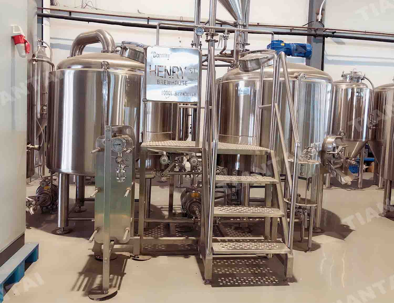 <b>1000L stainless steel two vessel beer brewery equipment</b>